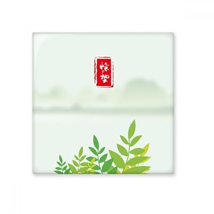 Excited Insects Twenty Four Solar Term Glossy Ceramic Tile