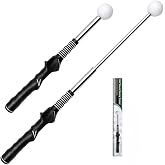 Joyzan Golf Swing Trainer Aid,Golf Grip Trainer with Audible Click Feedback | Right Hand Golf Training Aid Retractable Swing Practice Tool for Beginners Players Portable Golf Accessories Indoor Outdoor