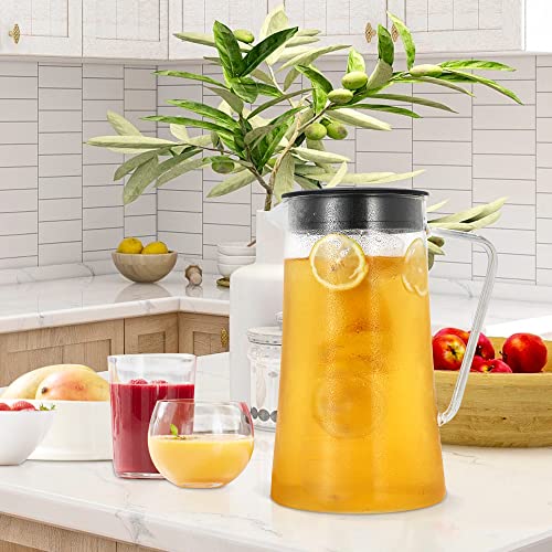 Sunvivi 3 Quart Iced Tea Maker with Glass Pitcher,Ice Tea Maker with