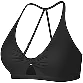 BRXL Sport Bras for Women Low Impact Adjustable Sports Bras Twist Front Workout Bra with Removable Pads