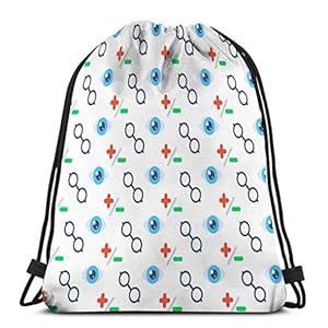 Jiuerlius2 Customized Men’s And Women’s Sports Drawstring Bag human vision eye organ optical glasses icon healthcare medical service logo medicine symbol concept seamless pattern human vision