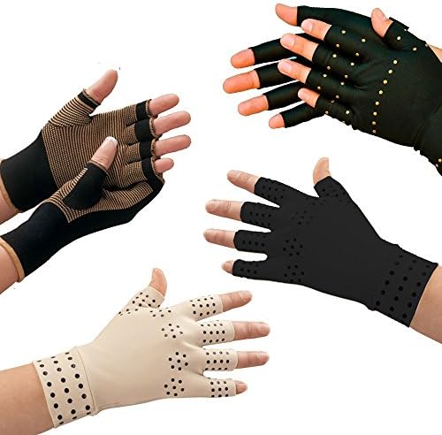 Copper Health Copper Infused Compression Gloves - PICK YOUR STYLE - Speed Up Recovery & Relieve Symptoms of Arthritis, RSI, Carpal Tunnel, Tendonitis & More