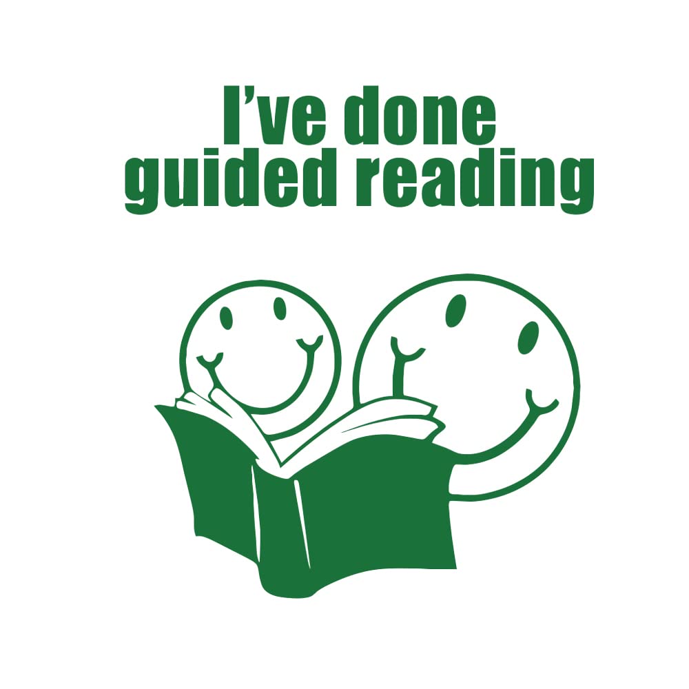 I've Done Guided Reading Today Teacher Stamp, Green Ink, SuperStickers Stamp,One Size,DSS14099G