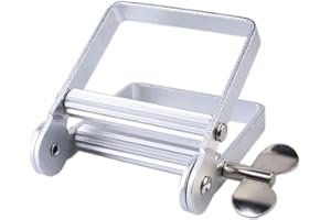 GENERIC Metal Tube Squeezer Tool, Toothpaste Dispenser Roller for Cosmetics Paint Hand Cream, Silver
