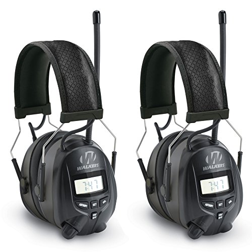 Walkers Hearing Protection Over Ear AM/FM Radio Earmuffs, 2 Pack | GWP-RDOM