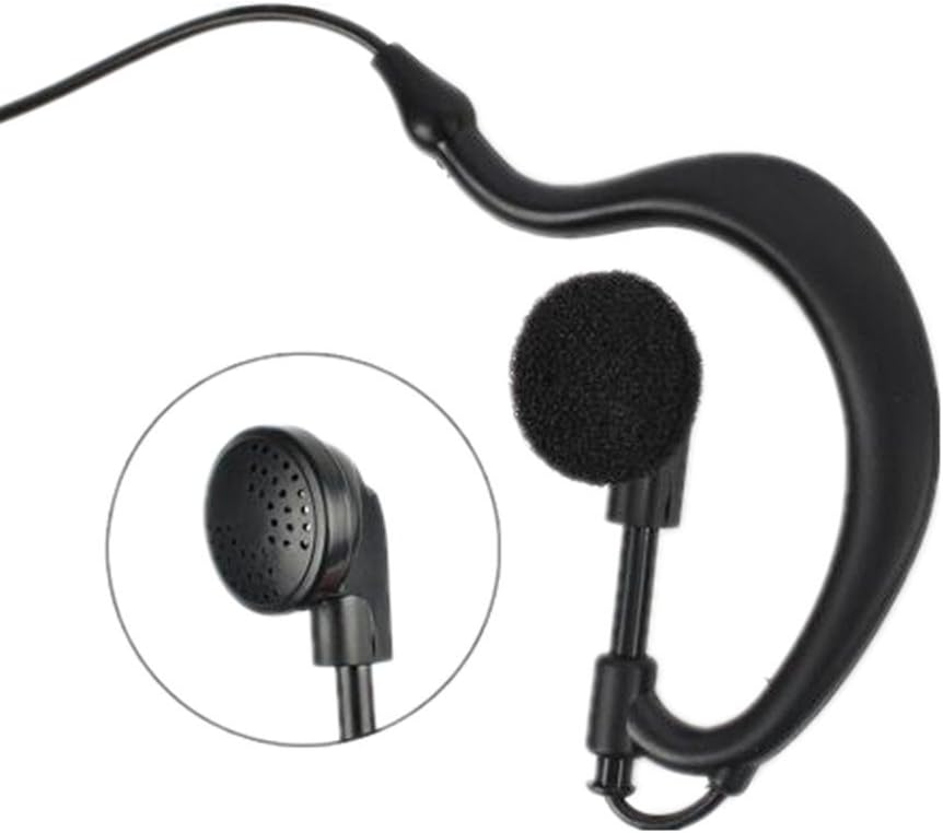 Lsgoodcare 2 Pin G Shaped Police Earpiece Headset PTT with Mic Compatible for Motorola 2 Way Radio CP040 CP200 XTNi DTR VL50 Walkie Talkie Earphone - Image 4