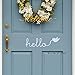 BATTOO Name and Date Wedding Shoe Sticker Decals, Bride and Groom Wedding Decorations,Bridal Shoe Decal Plus Free Hello Door Decal