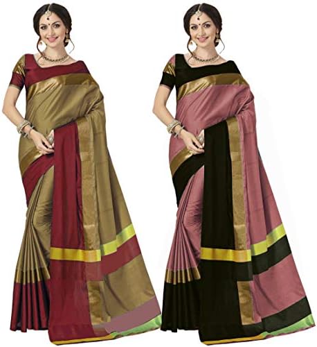 ANNI DESIGNERPack Of 2 Cotton Silk Saree