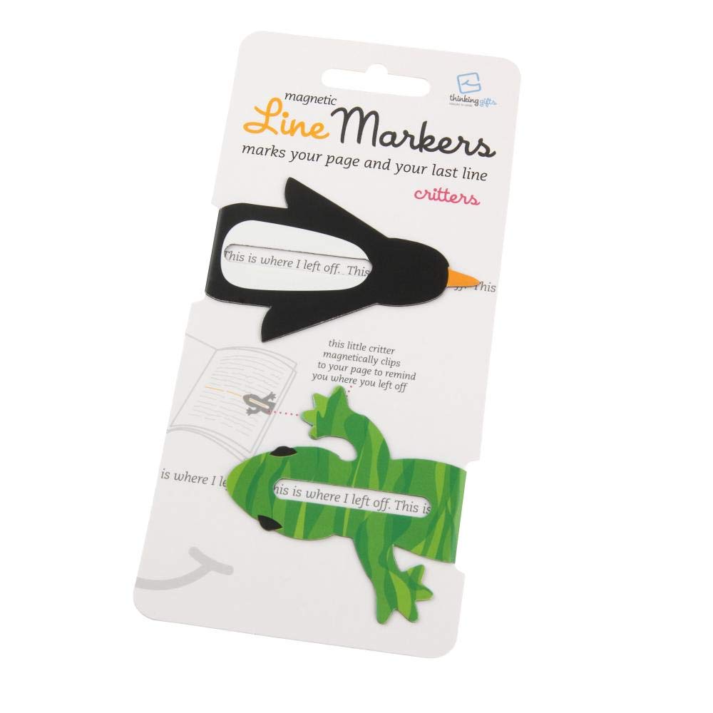 Thinking Gifts Line Markers, Set of 2, Critters
