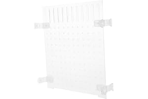 Hohopeti Acrylic Aquarium Divider Suction Cup Splicing Expansion Multi-Hole Water Flow 20 Gallon Fish Tank Board