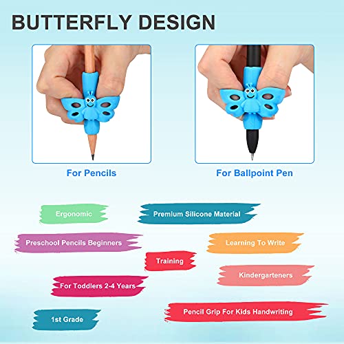 Koabbit Pencil Grippers for Kids Handwriting, Pencil Grip for Toddlers 24 Years, Pencil