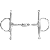 HORZE Oval Link Joint Full Cheek Snaffle Bit - 5 3/4
