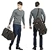 Polare 23'' Classic Full Grain Leather Travel Duffel Weekender Bag Overnight Duffle Bag For Men