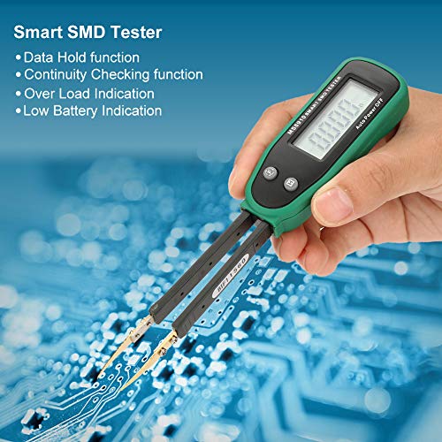 Akozon SMD Tester, 3000 Counts Smart Digital SMD Handheld Resistance Capacitance Tester, LCR Meter/ESR Meter/Digital Multimeter with Spare Test Pins - Thumbnail 2