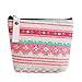 Polytree Printed Canvas Change Coin Purse Holder Zip Mini Wallet - 2