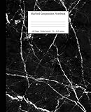 Marbled Composition Notebook: Black Marble Paper