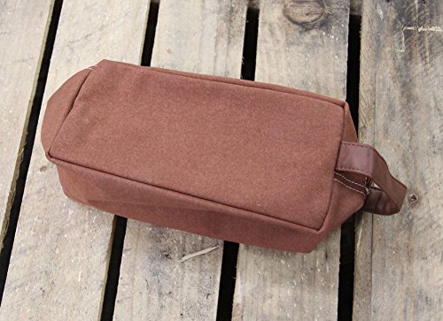 Maika Cosmetic Bag Dopp Case Waxed Camel