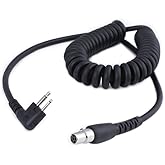 Rugged Radios CC-MOT 2-Pin to 5-Pin Coil Cord Cable for Motorola, HYT, Black Box Radio, and Speedcom Two Way Handheld Radios and Headsets