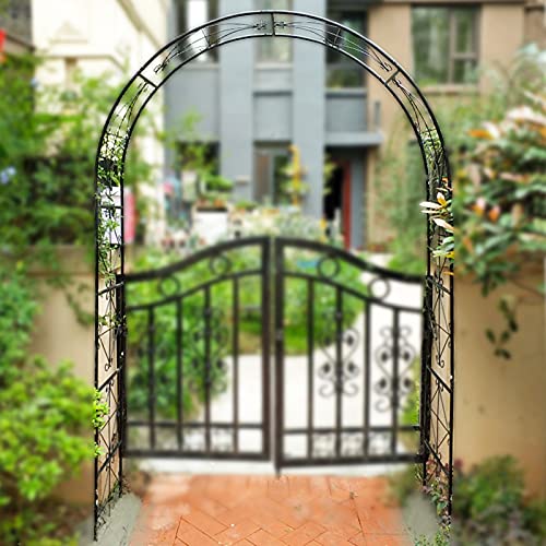 SXNYC Rosenbogen, Rosenbogen aus Metall, Rosenbogen Holz, Torbogen Rankhilfe, für Kletterpflanzen, Hochzeit – Bild 4