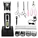 Ceenwes Dog Clippers Heavy Duty Low Noise Rechargeable Cordless Pet Clippers Professional Dog Grooming Clippers with Power Status Dog Grooming Kit with 11 Tools For Dogs Cats Other Animals