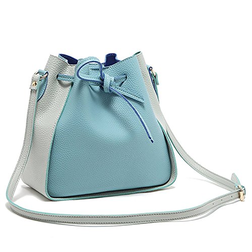 Dapengzhu Cross Body Handbags PU Leather Messenger Bags For Women Bucket Bag Pink Hot sell