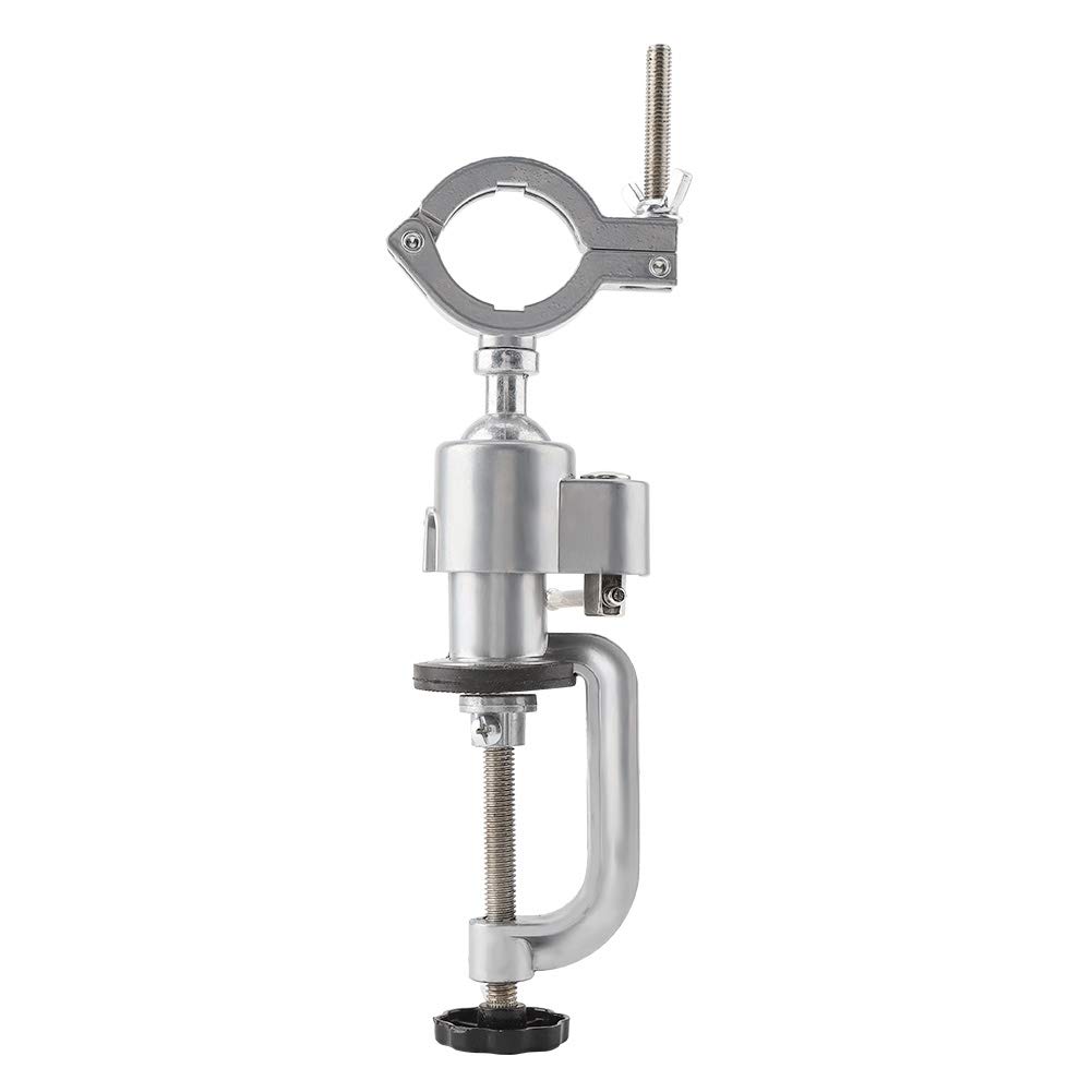 Universal Electric Drill Holder Stand, Aluminum Alloy Bench Vise clamp for Rotary Tools, Grinder Mount, Woodworking Drill jig, Precision Tool Holder