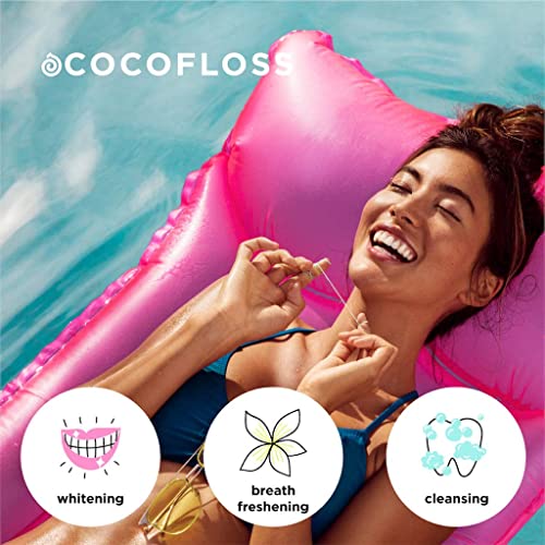 COCOFLOSS CoconutOil Infused Woven Dental Floss Delicious Mint
