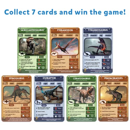 Skillmatics Card Game Guess in 10 Deadly Dinosaurs, Gifts for 8 Year