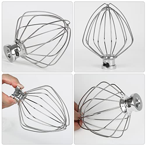 Kitchen-Aid Professional Foam Whisk for Kitchen-Aid Artisan Series 4.5-5 Quart, Stainless Steel Beater