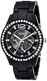 XOXO Women's XO5483 Black Analog Bracelet Watch with Rhinestones