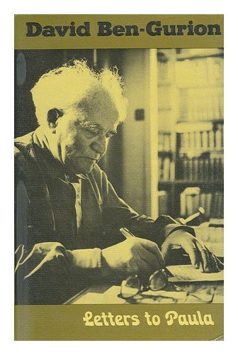 Letters to Paula by David Ben-Gurion (Hardcover)