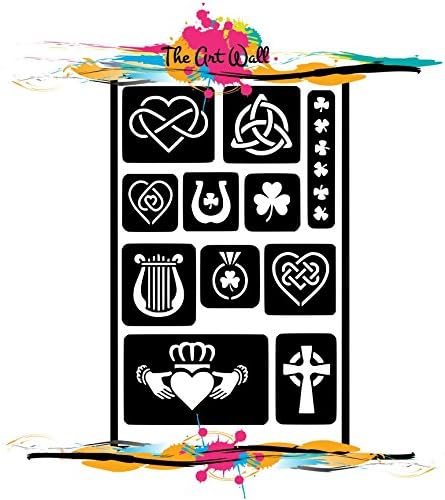 GLITTER STENCIL STICKERS TATTOO BODY ART MEHNDI STENCILS TEMPLATE Glitter Stencil