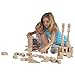 ECR4Kids Hardwood Building Blocks with Wooden Storage Tray (48-Piece)