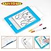 Obuby Kids Magic Pad Light Up Glow Drawing Board LED Draw Sketch Tablet for Art Write Learning which Includes Fun Guide Stencils, Glow Boost Card, Cleaning Cloth