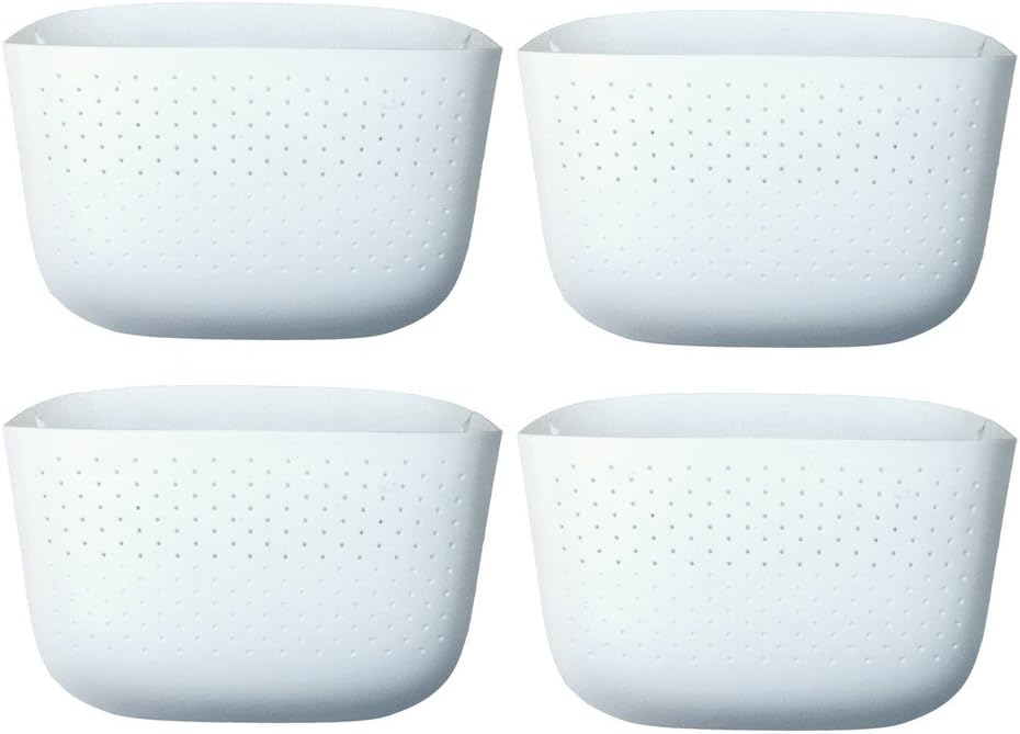 Living Wall Planter Recycled Plastic Self Watering Vertical Gardening System 4-pack White