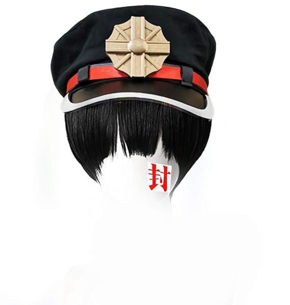 Hanako Kun Hat Cosplay Costume Accessories Cap with Badge Fans