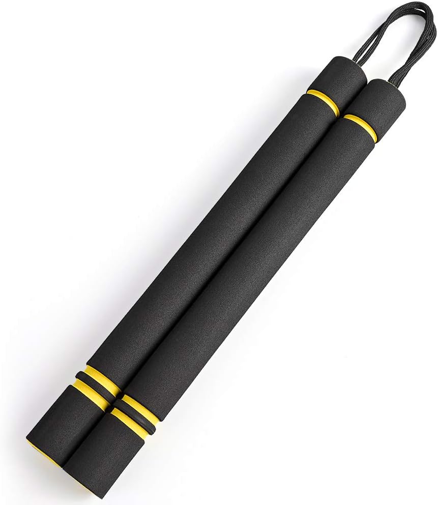 Eyelashes Dance Nunchuck, Safe Foam Rubber Training Nunchakus with Steel Chain for Kids & Beginners, Martial Arts, Bruce Lee, Ninja : Sports & Outdoors