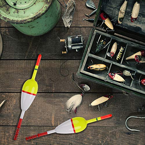 AGOOL Fishing Bobbers Balsa Wood Fishing Floats and Bobbers Spring