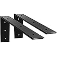 Heavy Duty Countertop Support Bracket 2 Pack - Hidden L Bracket 8" x 6" x 2 1/2" Metal Corbels for Quartz, Granite, Wood, Concrete, Laminate