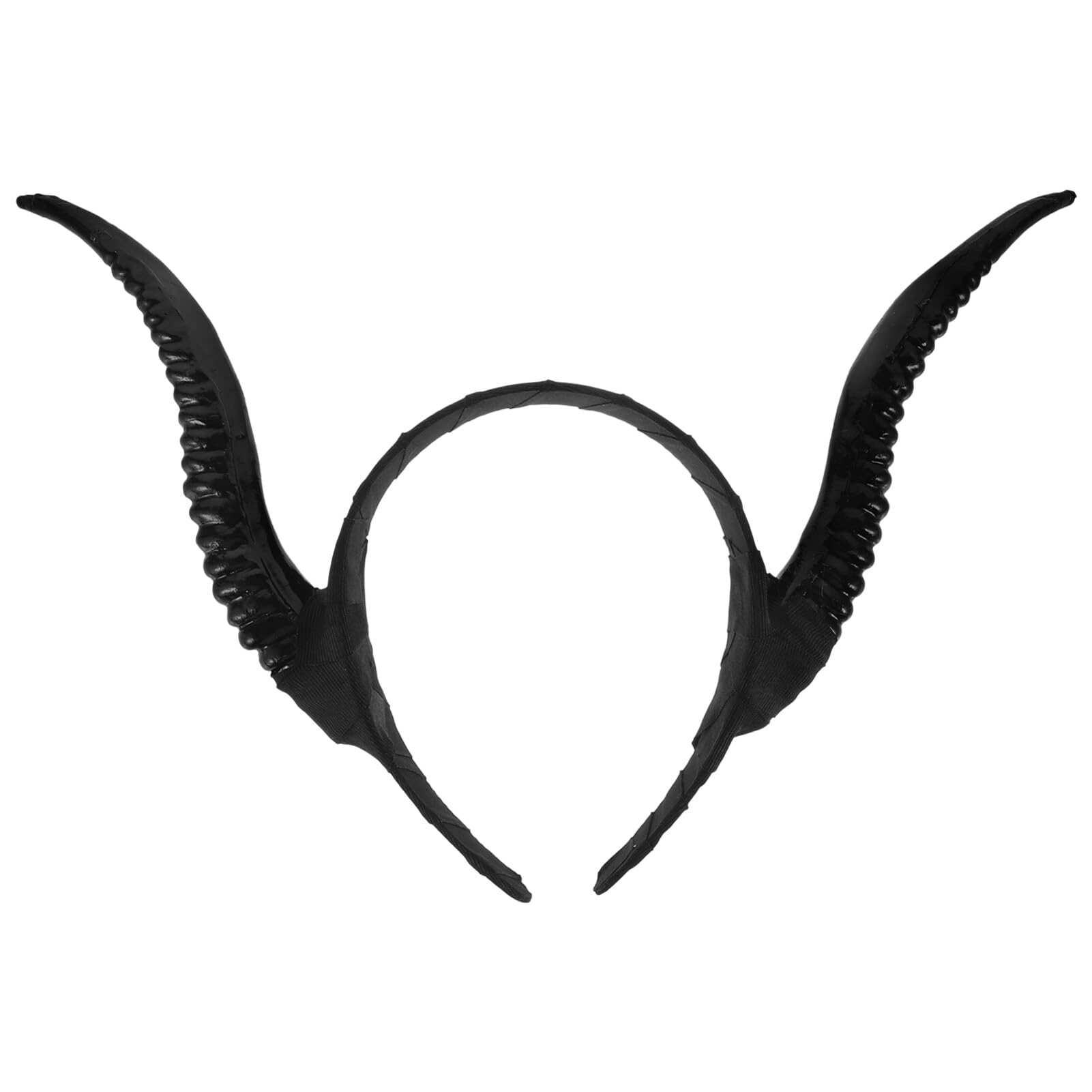 minkissy Black Antelope Horns Headband - Animal Horns Hairbands Viking headband Animal Cosplay Headdress Devil Cosplay Accessories for Women Halloween Party Supplies