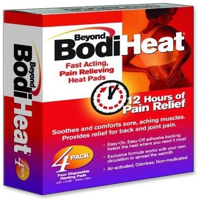 Beyond BodiHeat Original [BODIHEAT 12HR ADH PAD 3.75 X 5] BX/24 by OKAMOTO USA INC.