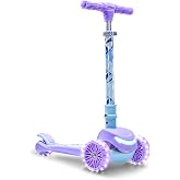 Jetson Character Kids Kick Scooter, LED Lights on Stem &amp; Light-Up Wheels, Lightweight Frame, Height-Adjustable Handlebar, Lean-to-Steer System, Easy-Fold Mechanism