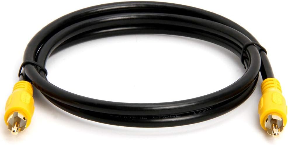 Cmple - 3FT RCA Subwoofer Cable (1 RCA Male to 1 RCA Male Composite Audio/Video Cord) S/PDIF Coaxial Cable, Digital AUD: Home Audio & Theater