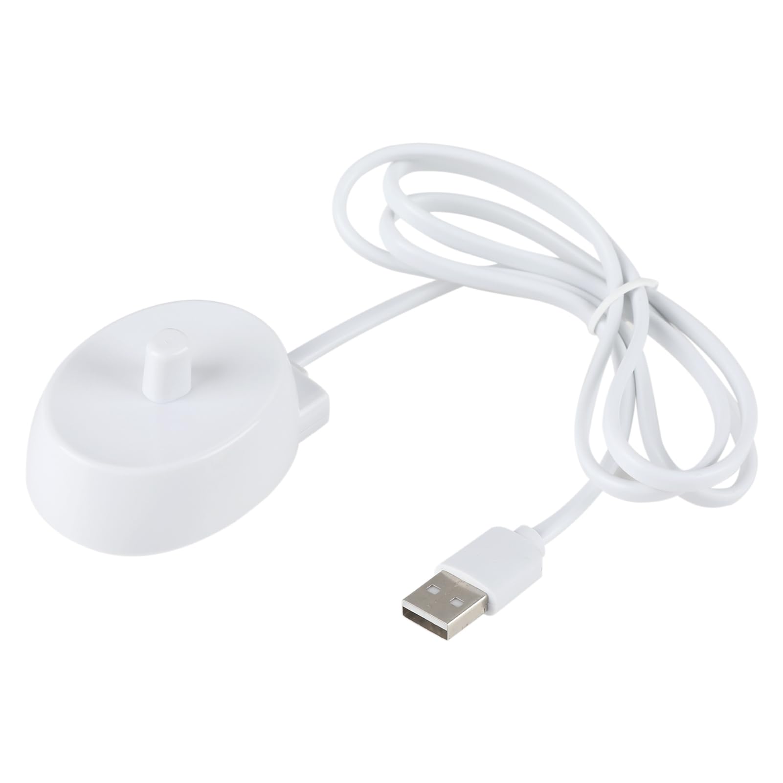 Electric Toothbrush Charger, Compatible with Oral B Toothbrush Charger Type 3757, Replacement Inductive USB Charging Base Waterproof Portable for Travel & Home Use, Supports Genius/Pro/Smart Series