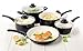 GreenLife CW0004970 Soft Grip Absolutely Toxin-Free Healthy Ceramic Nonstick Dishwasher/Oven Safe Stay Cool Handle Cookware Set, 14-Piece, Black