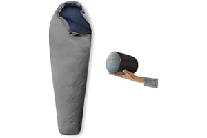 Litume Ultra Compact Sleeping Bag for Summer and 3 Seasons, 700+ Fill Power Down, Ultra-Lightweight and Portable Mummy Sleepi