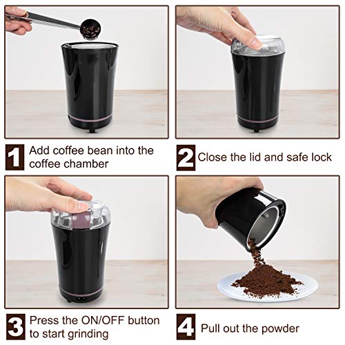 MMASTER Electric Coffee Grinder,Coffee Bean Grinder with Stainless