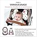 Baby Breathable 3-Dimensional Air Mesh Organic Cotton Seat Pad Liner for Stroller & Car Seat Dark Grey