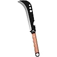 Sharp 16.2" Billhook Sickle Machete for Yard Work & Tree Cutting, Heavy Duty Gardening Machete with No-Slip Handle