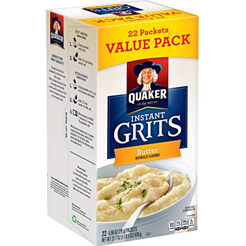Quaker Instant Grits, Butter Flavor, Value Pack, 22 Packets Pricepulse